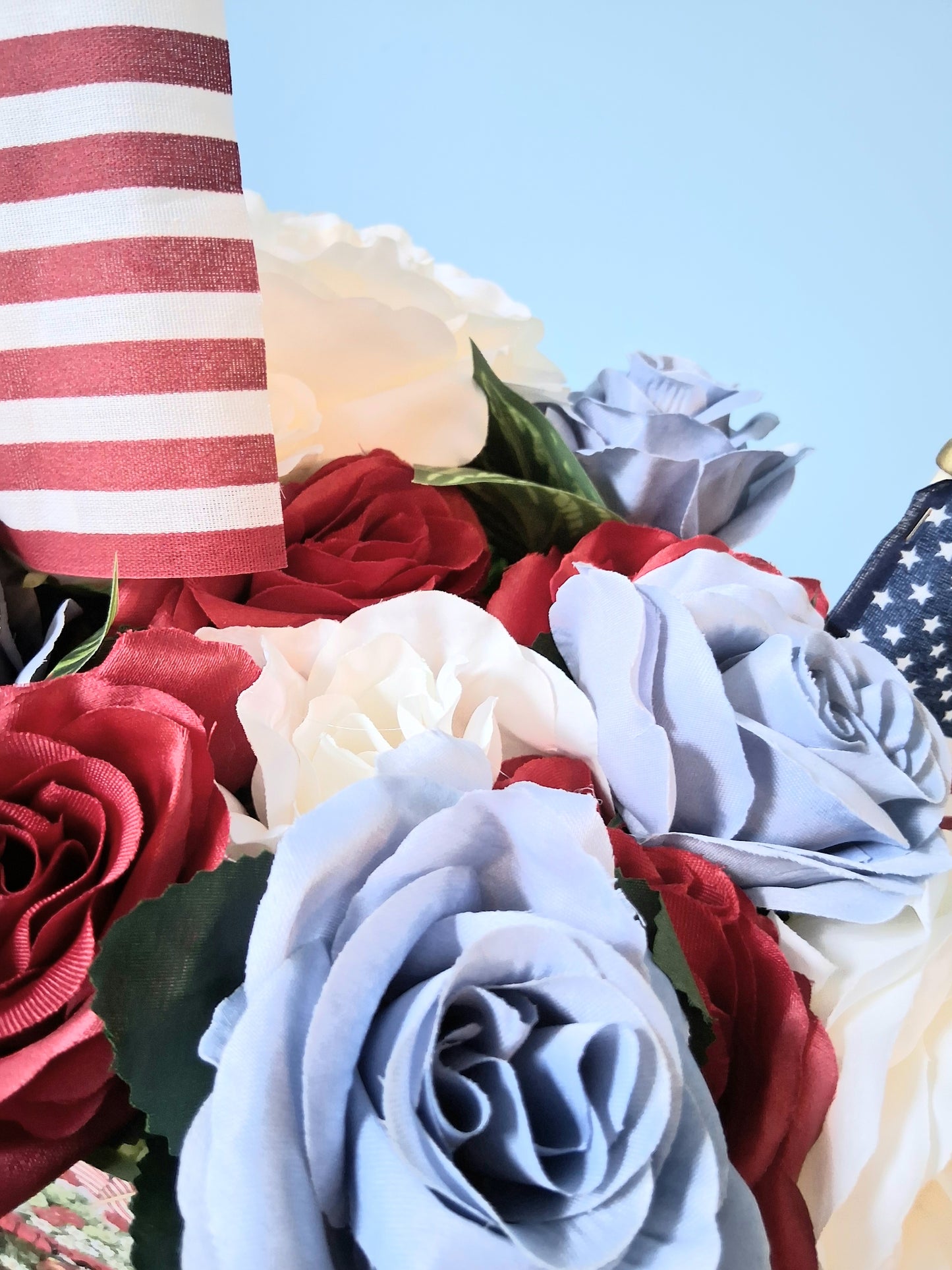 Handmade Patriotic Floral Arrangement