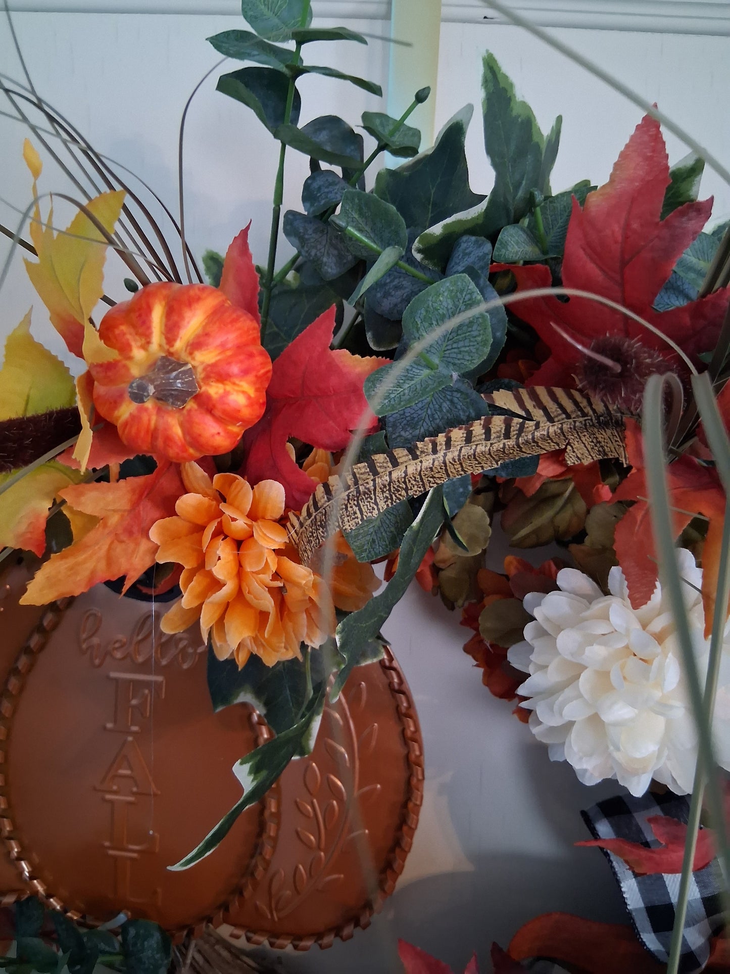 Handcrafted 18" Fall Grapevine Wreath