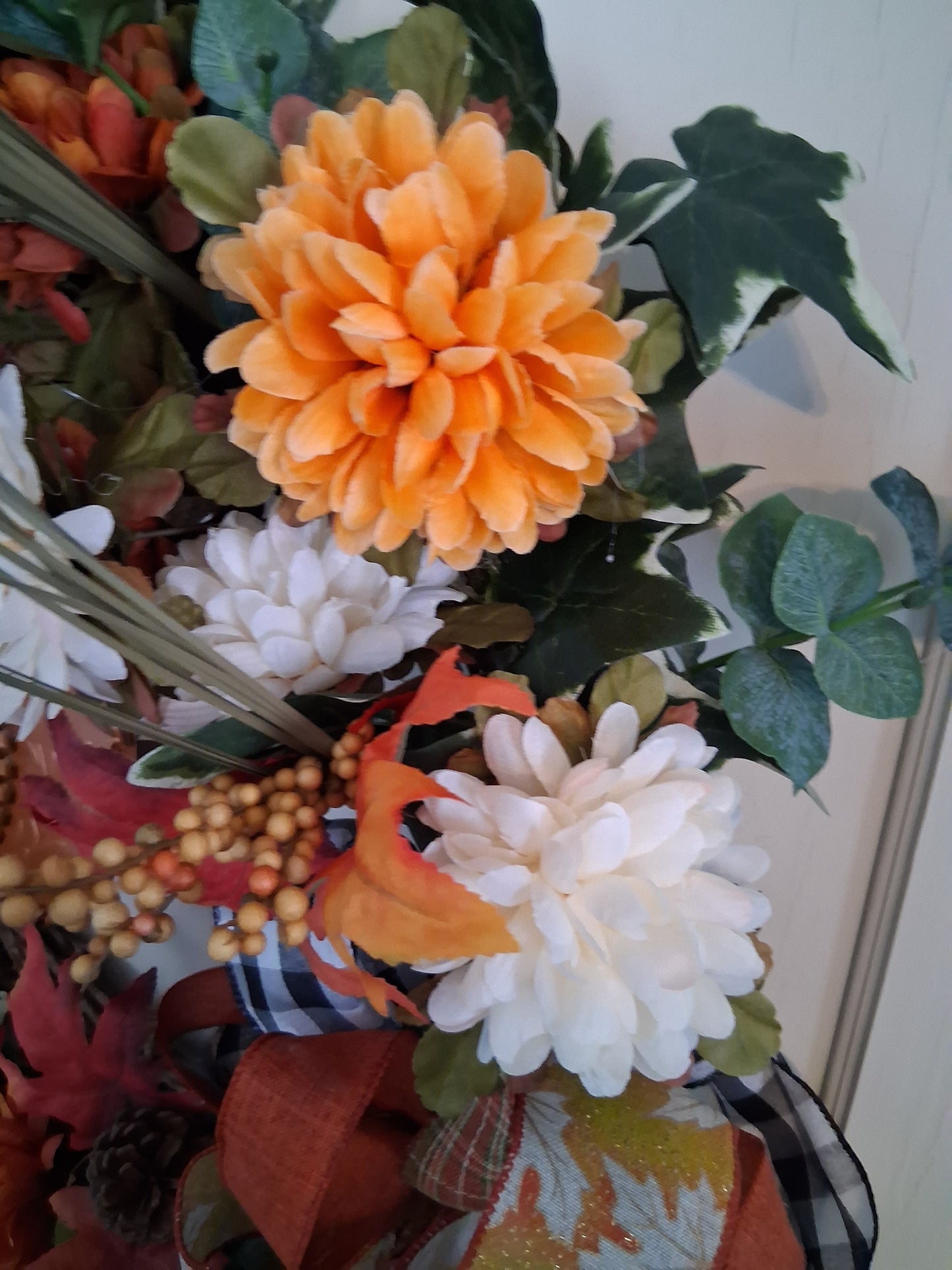 Handcrafted 18" Fall Grapevine Wreath