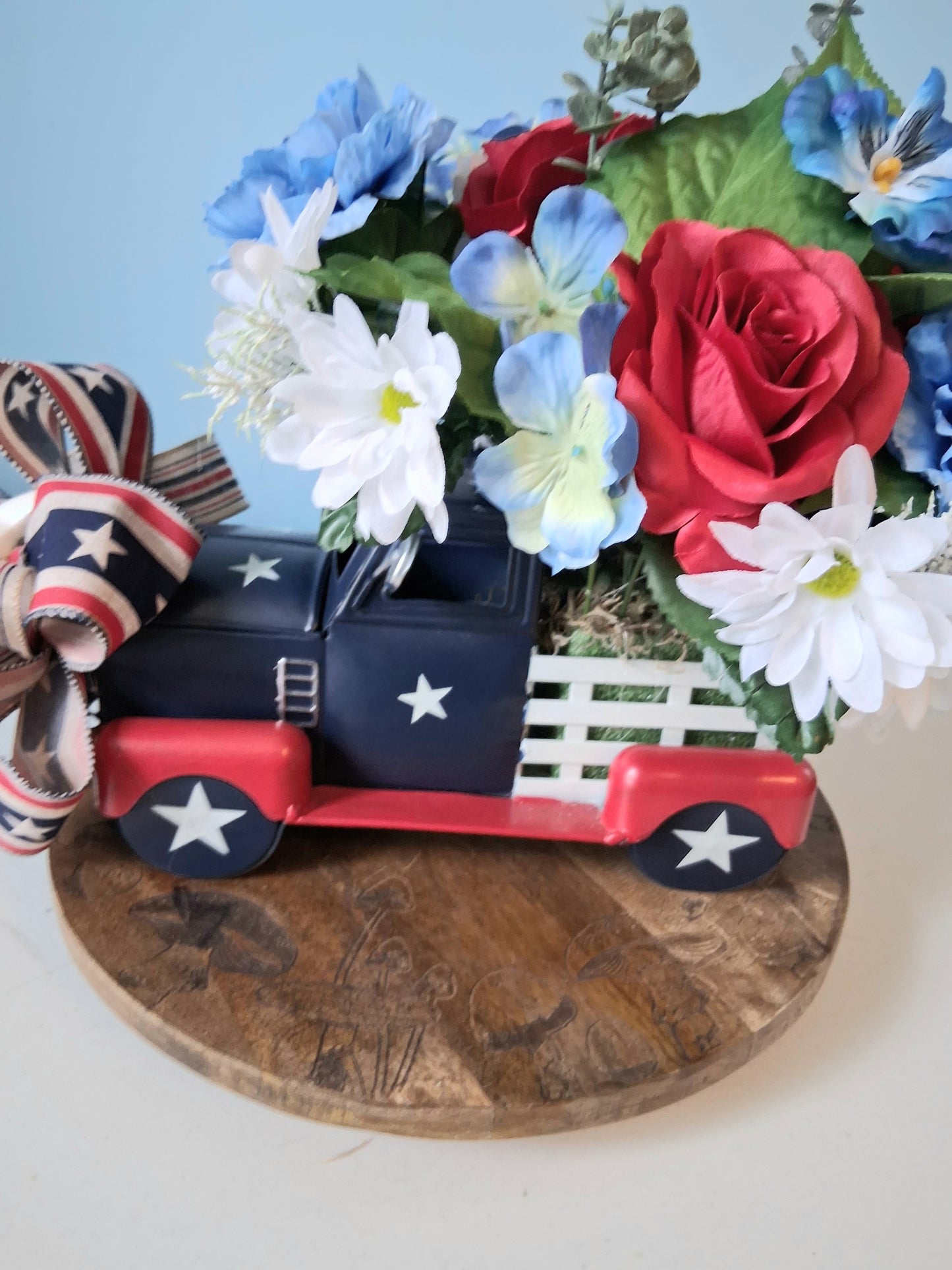 Patriotic Truck Floral Arrangement