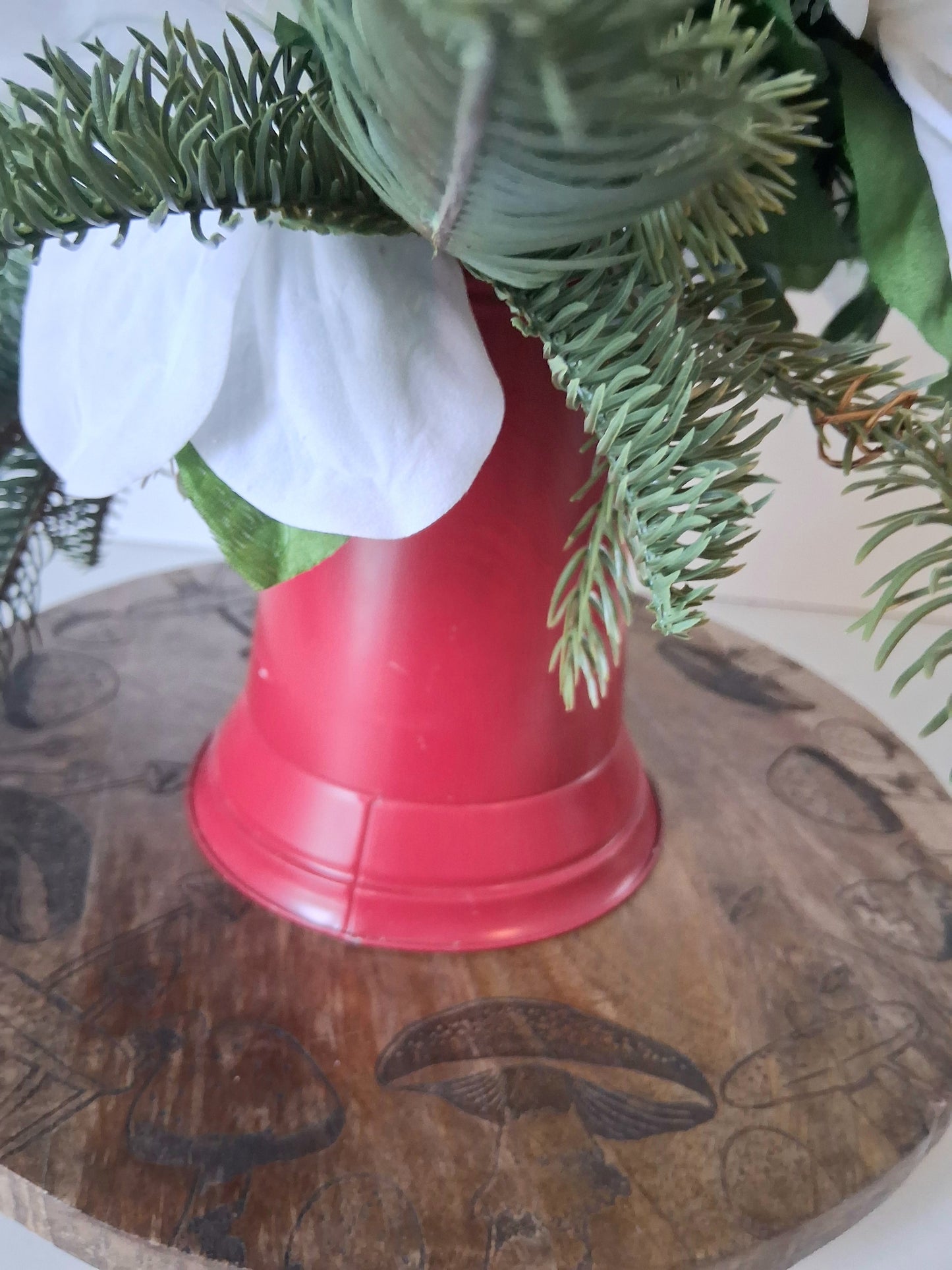Red Bell Holiday Floral Arrangement