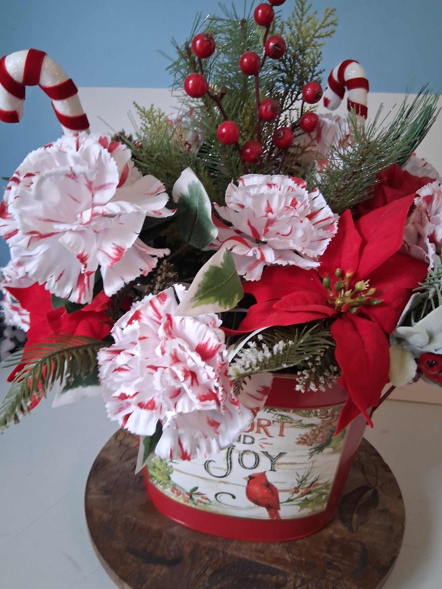 "Comfort and Joy" Holiday Floral Arrangement