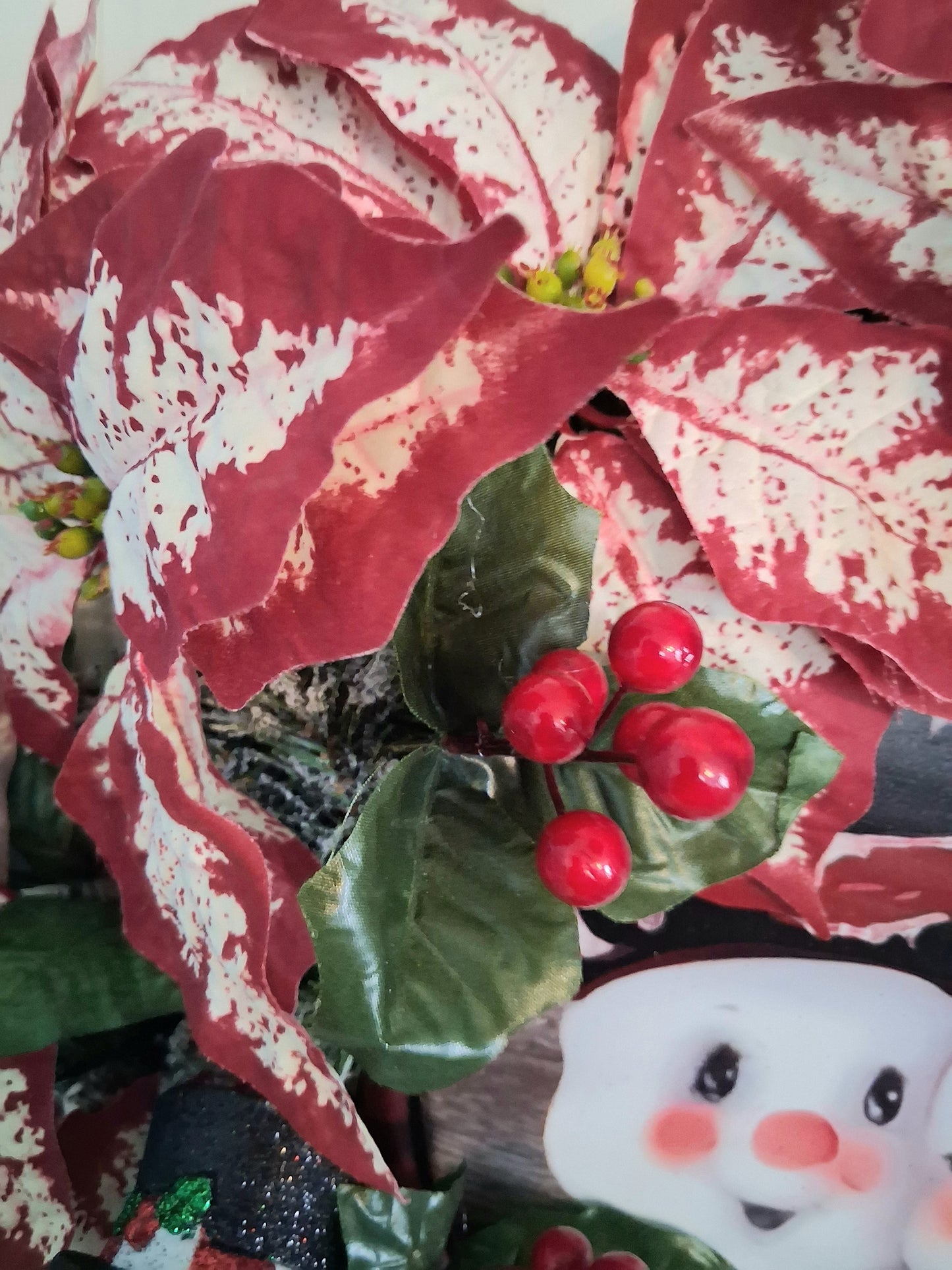 Snowman Family Holiday Wreath